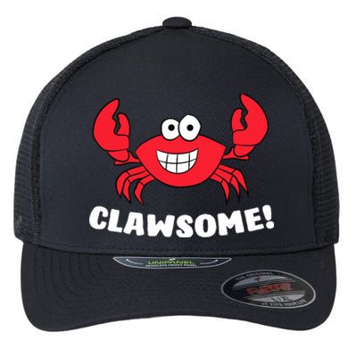 Funny Lobster Clawsome Sea Crab Cartoon Lobster Flexfit Unipanel Trucker Cap