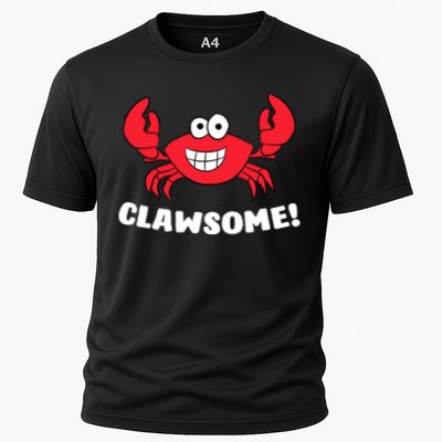 Funny Lobster Clawsome Sea Crab Cartoon Lobster Performance Shirt