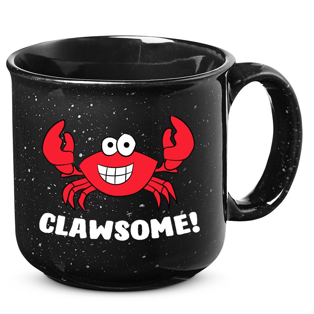 Funny Lobster Clawsome Sea Crab Cartoon Lobster 15oz Campfire Ceramic Mug