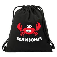 Funny Lobster Clawsome Sea Crab Cartoon Lobster Drawstring Bag