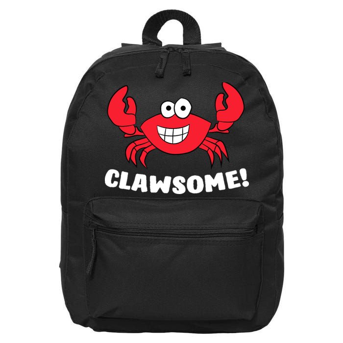 Funny Lobster Clawsome Sea Crab Cartoon Lobster 16 in Basic Backpack