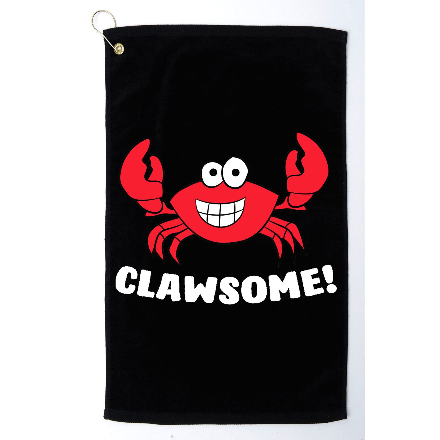 Funny Lobster Clawsome Sea Crab Cartoon Lobster Golf Towel