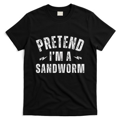 Funny Lazy Costume Last Minute Pretend IM A Sandworm T-Shirt