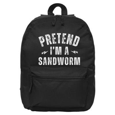 Funny Lazy Costume Last Minute Pretend IM A Sandworm 16 in Basic Backpack