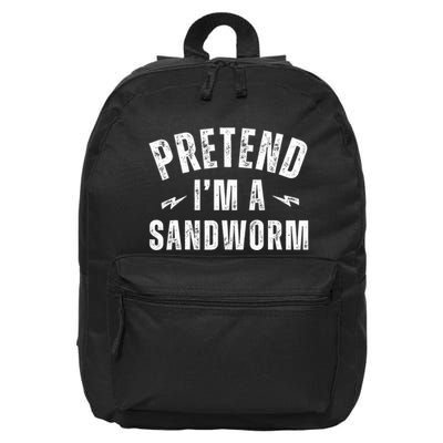 Funny Lazy Costume Last Minute Pretend IM A Sandworm 16 in Basic Backpack