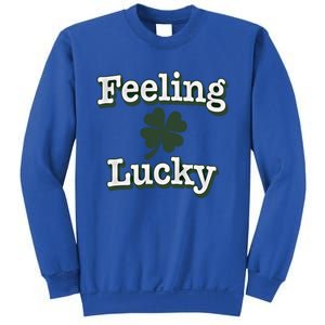 Feeling Lucky Clover Graphic Gift Sweatshirt