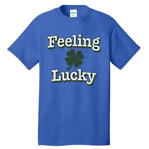 Feeling Lucky Clover Graphic Gift Tall T-Shirt