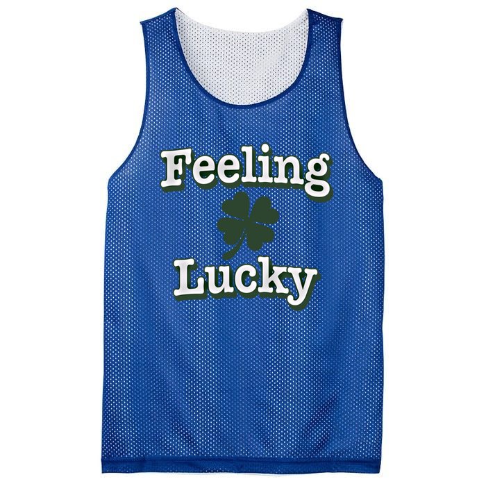 Feeling Lucky Clover Graphic Gift Mesh Reversible Basketball Jersey Tank