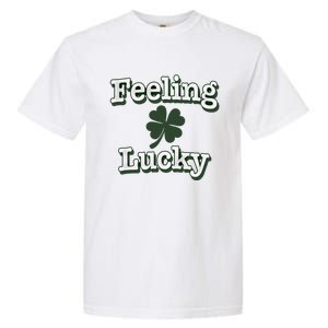 Feeling Lucky Clover Graphic Gift Garment-Dyed Heavyweight T-Shirt