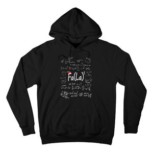 Fa (La)8 Christmas Santa Fa La Math Teacher Chalkboard Xmas Hoodie