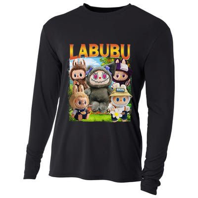 Funny Labubu Cute Labubu The Monsters Meme Vintage Cooling Performance Long Sleeve Crew