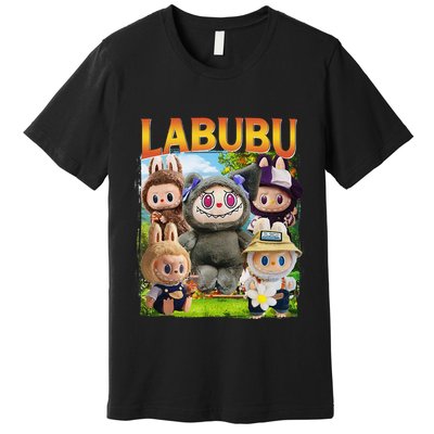 Funny Labubu Cute Labubu The Monsters Meme Vintage Premium T-Shirt