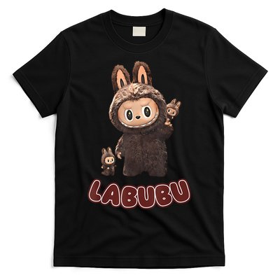 Funny Labubu Cute Labubu The Monsters Brown Meme T-Shirt