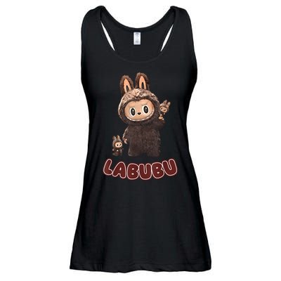 Funny Labubu Cute Labubu The Monsters Brown Meme Ladies Essential Flowy Tank