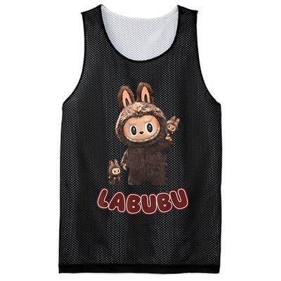 Funny Labubu Cute Labubu The Monsters Brown Meme Mesh Reversible Basketball Jersey Tank