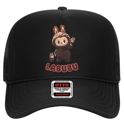 Funny Labubu Cute Labubu The Monsters Brown Meme Trucker Hat