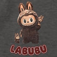 Funny Labubu Cute Labubu The Monsters Brown Meme Vector Backpack