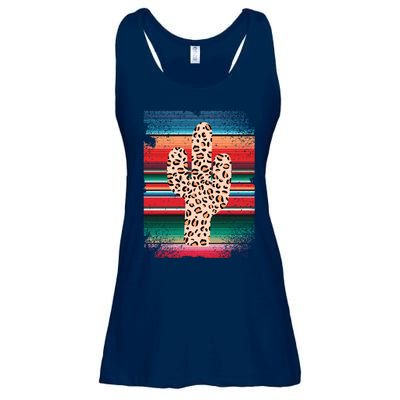 Funny Leopard Cactus Shirt Serape Cactus Plants Lovers Ladies Essential Flowy Tank