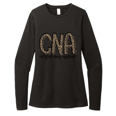 Funny Leopard Cna Happy Certified Nurse Assistant Week Funny Gift Womens CVC Long Sleeve Shirt