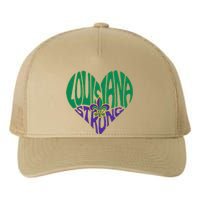 Funny Louisiana Culture T Vintag We Stand Nola Strong Appare Yupoong Adult 5-Panel Trucker Hat