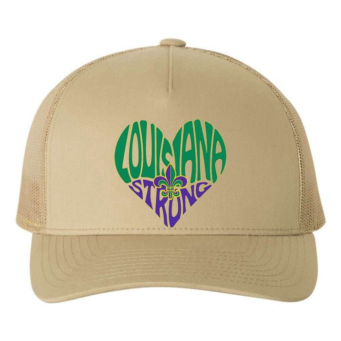 Funny Louisiana Culture T Vintag We Stand Nola Strong Appare Yupoong Adult 5-Panel Trucker Hat