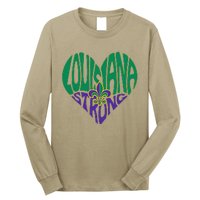 Funny Louisiana Culture T Vintag We Stand Nola Strong Appare Long Sleeve Shirt