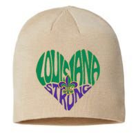 Funny Louisiana Culture T Vintag We Stand Nola Strong Appare Sustainable Beanie