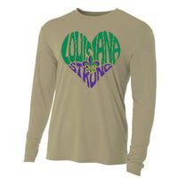 Funny Louisiana Culture T Vintag We Stand Nola Strong Appare Cooling Performance Long Sleeve Crew