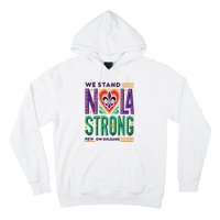 Funny Louisiana Culture T Vintag We Stand Nola Strong Hoodie