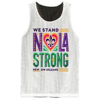 Funny Louisiana Culture T Vintag We Stand Nola Strong Mesh Reversible Basketball Jersey Tank