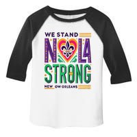 Funny Louisiana Culture T Vintag We Stand Nola Strong Toddler Fine Jersey T-Shirt