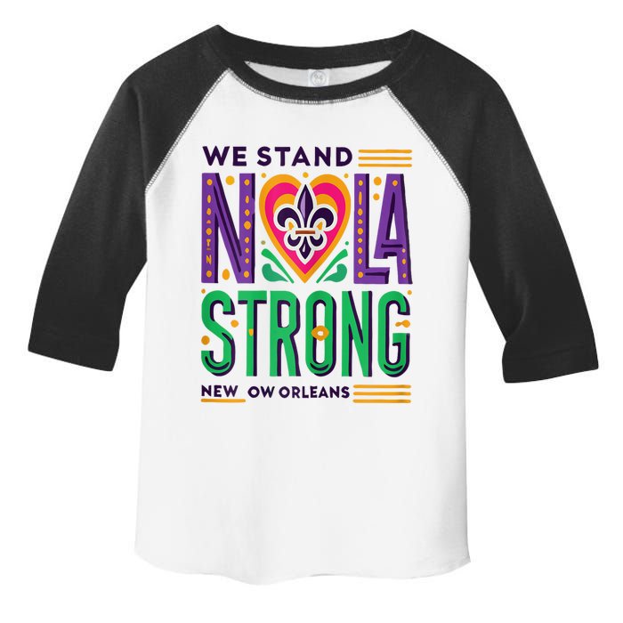 Funny Louisiana Culture T Vintag We Stand Nola Strong Toddler Fine Jersey T-Shirt