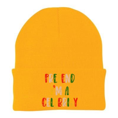 Funny Lazy Christmas Costume Pretend IM A Celebrity Knit Cap Winter Beanie