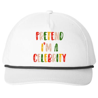 Funny Lazy Christmas Costume Pretend IM A Celebrity Snapback Five-Panel Rope Hat