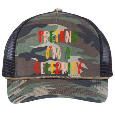 Funny Lazy Christmas Costume Pretend IM A Celebrity Retro Rope Trucker Hat Cap