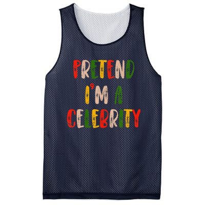 Funny Lazy Christmas Costume Pretend IM A Celebrity Mesh Reversible Basketball Jersey Tank