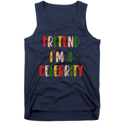 Funny Lazy Christmas Costume Pretend IM A Celebrity Tank Top