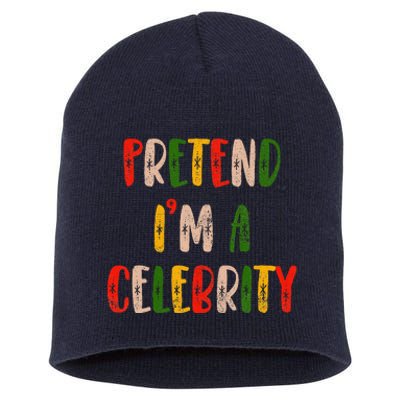 Funny Lazy Christmas Costume Pretend IM A Celebrity Short Acrylic Beanie