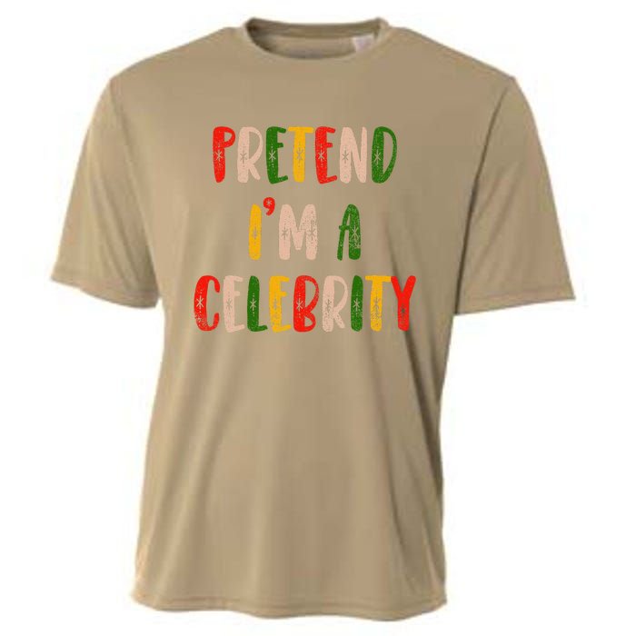 Funny Lazy Christmas Costume Pretend IM A Celebrity Cooling Performance Crew T-Shirt