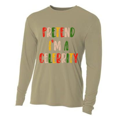 Funny Lazy Christmas Costume Pretend IM A Celebrity Cooling Performance Long Sleeve Crew
