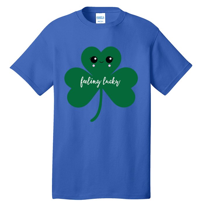 Feeling Lucky Cute Shamrock St Patrick's Day Irish Party Cute Gift Tall T-Shirt