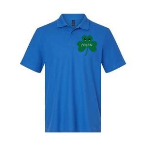 Feeling Lucky Cute Shamrock St Patrick's Day Irish Party Cute Gift Softstyle Adult Sport Polo