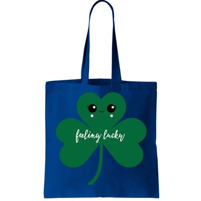 Feeling Lucky Cute Shamrock St Patrick's Day Irish Party Cute Gift Tote Bag