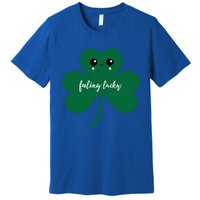 Feeling Lucky Cute Shamrock St Patrick's Day Irish Party Cute Gift Premium T-Shirt