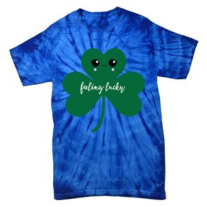 Feeling Lucky Cute Shamrock St Patrick's Day Irish Party Cute Gift Tie-Dye T-Shirt