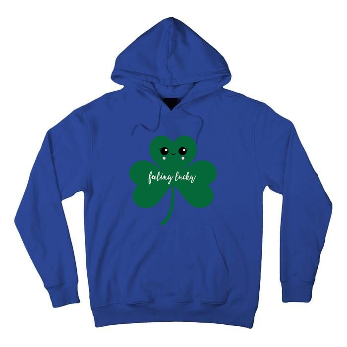 Feeling Lucky Cute Shamrock St Patrick's Day Irish Party Cute Gift Tall Hoodie