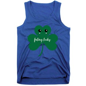 Feeling Lucky Cute Shamrock St Patrick's Day Irish Party Cute Gift Tank Top