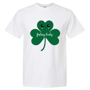 Feeling Lucky Cute Shamrock St Patrick's Day Irish Party Cute Gift Garment-Dyed Heavyweight T-Shirt