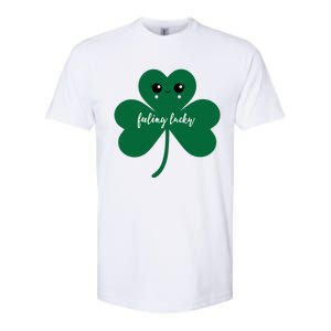 Feeling Lucky Cute Shamrock St Patrick's Day Irish Party Cute Gift Softstyle CVC T-Shirt