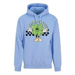 Feeling Lucky Cute Shamrock Happy St Patricks Day Go Green Unisex Surf Hoodie